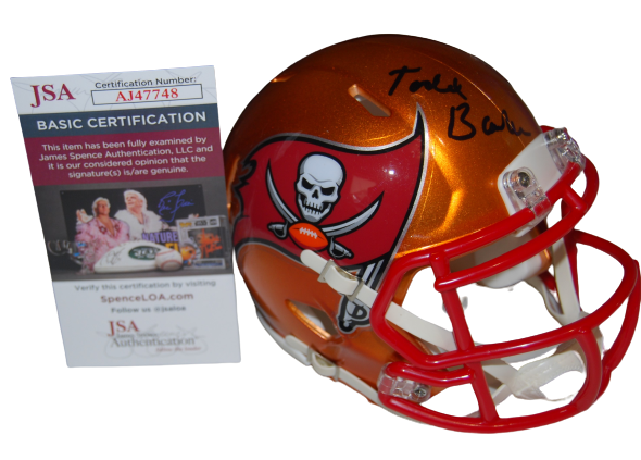 TODD BOWLES signed (TAMPA BAY BUCCANEERS) FLASH mini football helmet JSA AJ47748