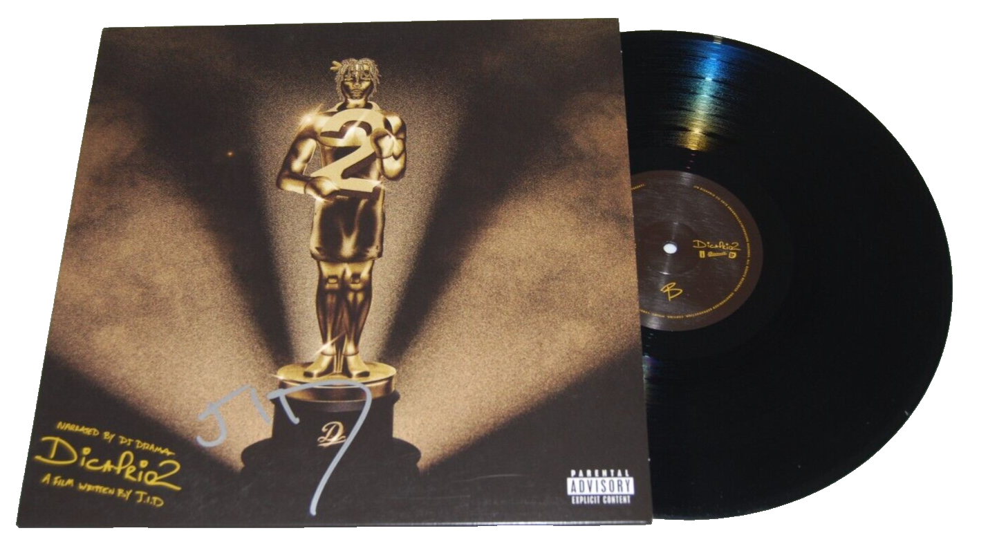 JID signed (DICAPRIO 2) Off Deez Vinyl Record Album LP BECKETT BAS BN71181