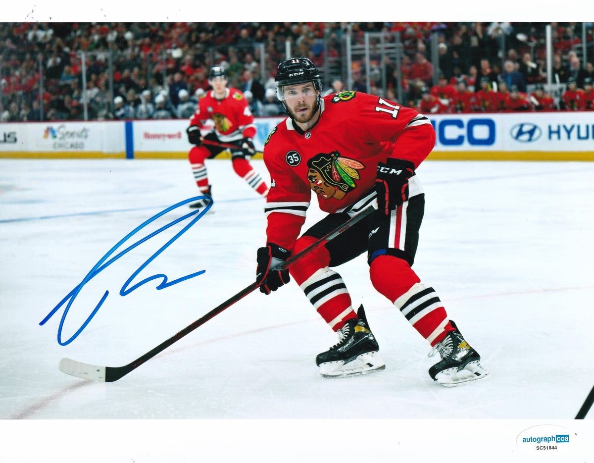 TAYLOR RADDYSH  signed (CHICAGO BLACKHAWKS) Hocket 8X10 photo ACOA SC51844
