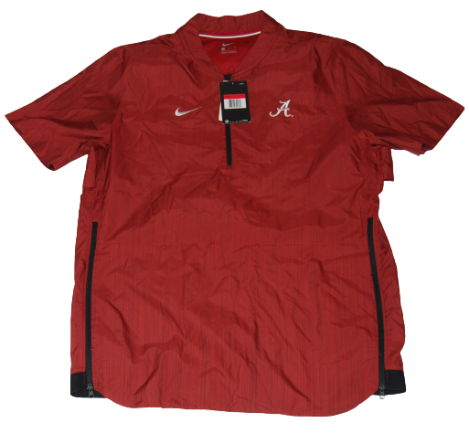 NIKE MENS L ALABAMA CRIMSON TIDE SS BASEBALL CAGE JACKET MAROON RED 908419-613