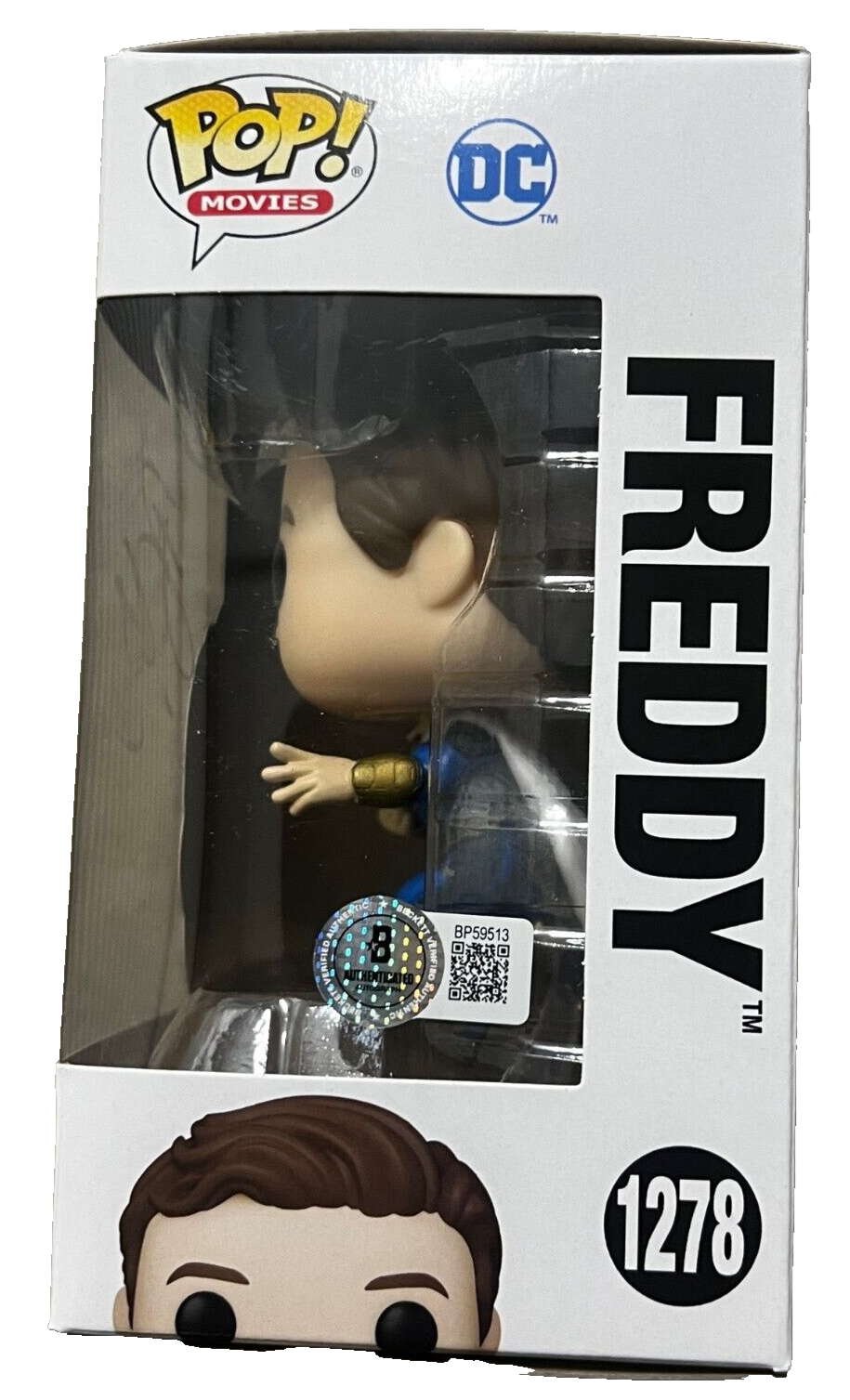 JACK DYLAN GRAZER signed (SHAZAM) Freddy 1278 Funko Pop #541 BECKETT BAS BP59513