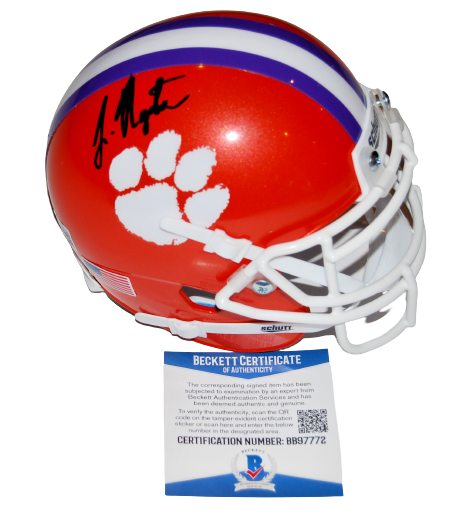 JOSEPH NGATA signed (CLEMSON TIGERS) mini football helmet BECKETT BAS BB97772