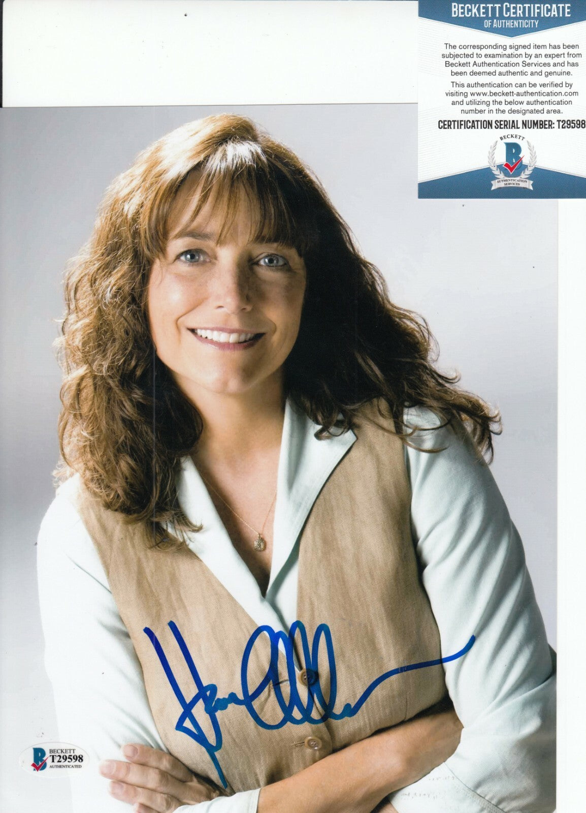 KAREN ALLEN signed (INDIANA JONES and the KINGDOM) 8X10 photo BAS BECKETT T29598