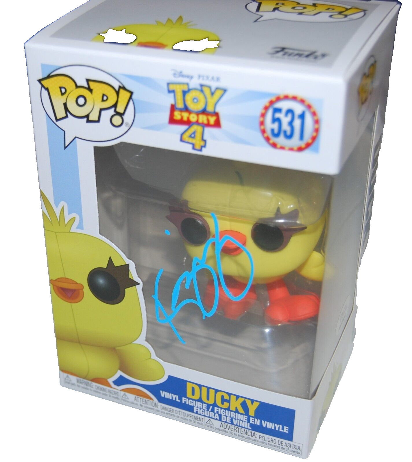 KEEGAN-MICHAEL KEY signed (TOY STORY 4) DUCKY #531 Funko Pop PSA/DNA AN61454