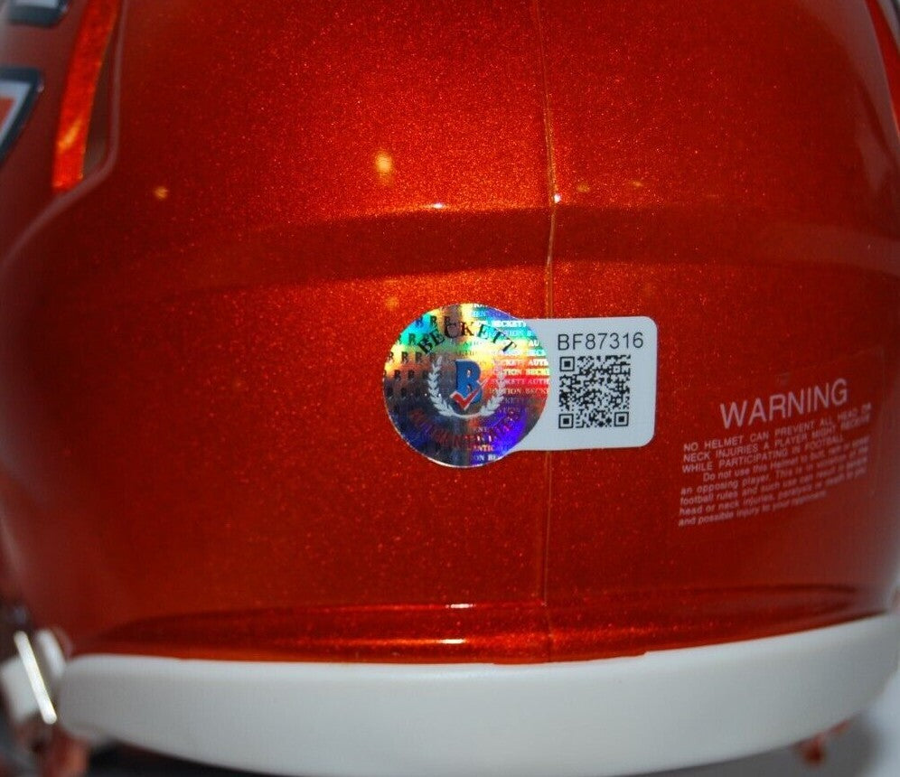 COLE KMET signed (CHICAGO BEARS) Flash mini football helmet BECKETT BAS BF87316