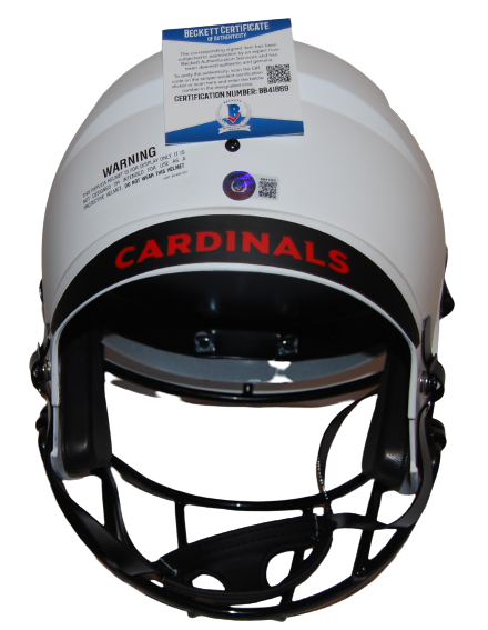 KURT WARNER signed (ARIZONA CARDINALS) F/S football helmet BECKETT BAS BB41869