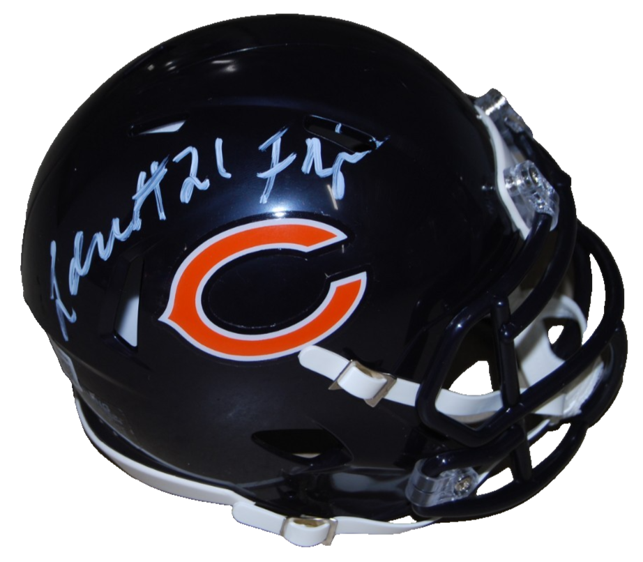 LESLIE FRAZIER signed (CHICAGO BEARS) mini football helmet BECKETT BAS BW61191