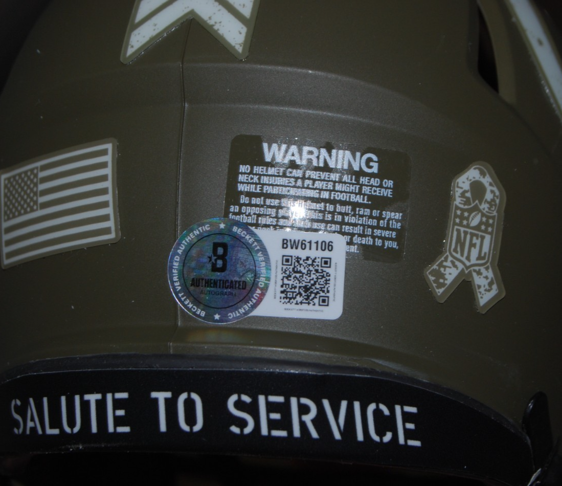 SHANE STEICHEN signed (INDIANAPOLIS COLTS) mini football helmet BECKETT BW61106