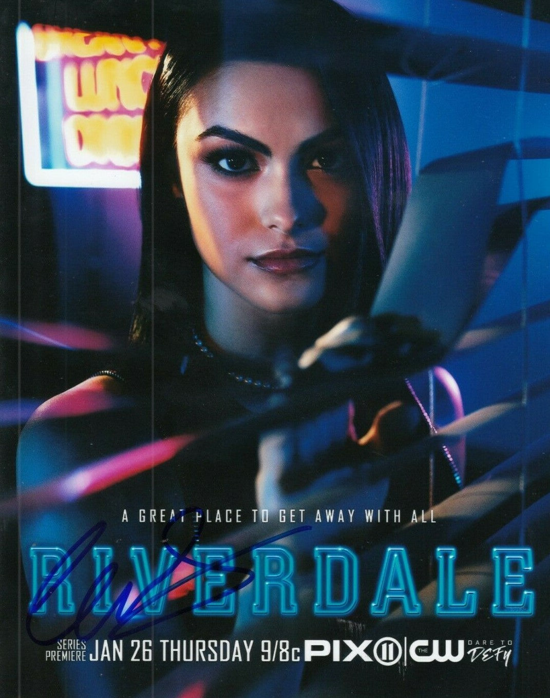 CAMILA MENDES signed (RIVERDALE) TV SHOW 8X10 photo *Veronica Lodge* W/COA #3