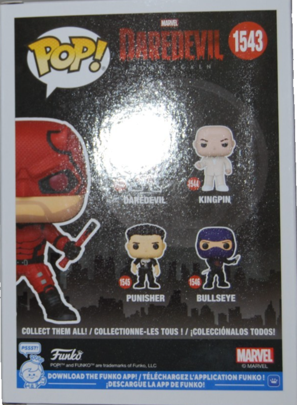 CHARLIE COX signed (DAREDEVIL) Born Again Funko Pop #1543 BECKETT BY085866