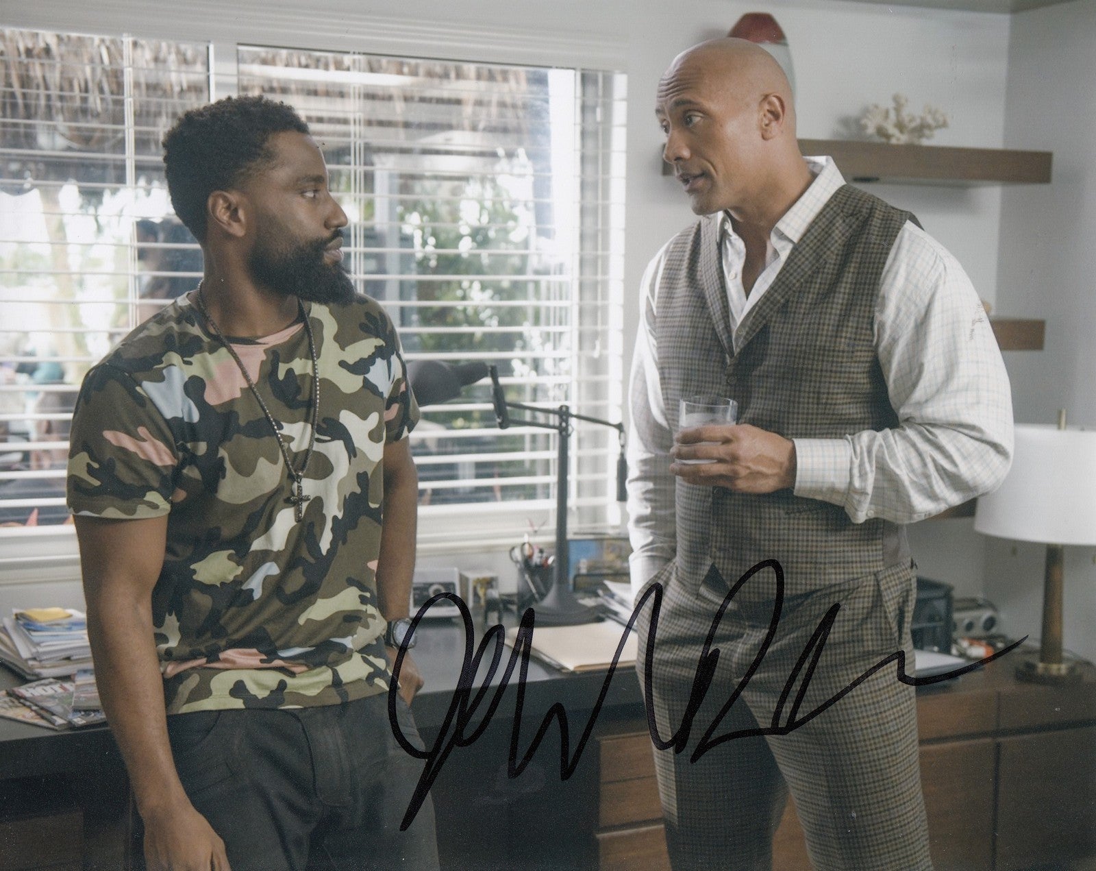 JOHN DAVID WASHINGTON signed (BALLERS) 8X10 photo *RICKEY JERRET* W/COA #6