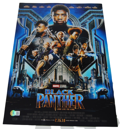 RYAN COOGLER signed (BLACK PANTHER) MOVIE POSTER 12X18 photo BECKETT BAS BJ36213