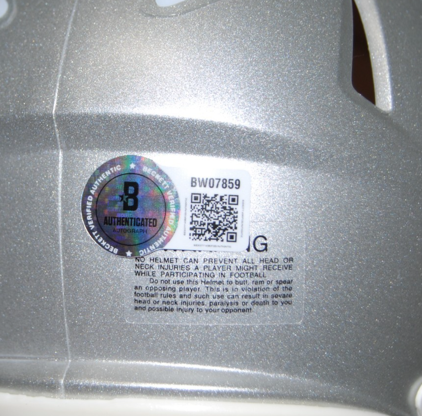 MIKE VRABEL signed (NEW ENGLAND PATRIOTS) mini football helmet BECKETT BW07859