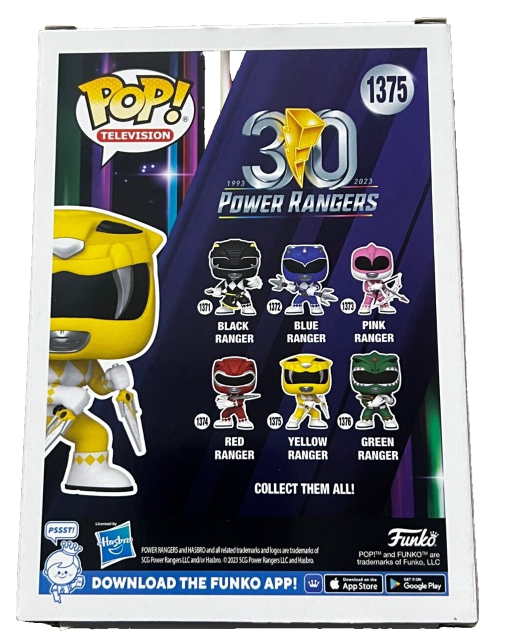KARAN ASHLEY signed (POWER RANGERS) Yellow #1375 Funko Pop #BECKETT BP59479