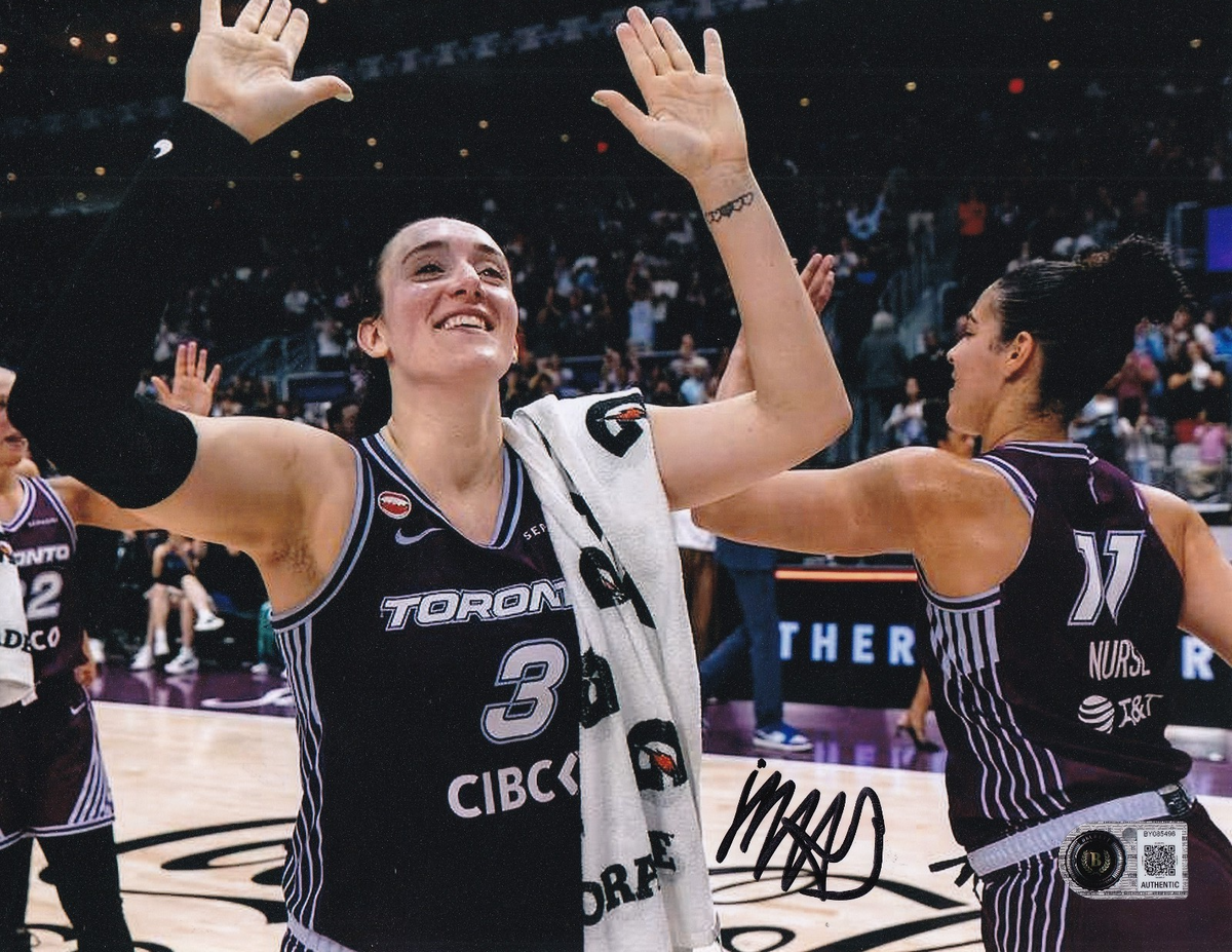 MARINA MABREY signed (TORONTO TEMPO) WNBA basketball 8x10 photo BECKETT BY085496