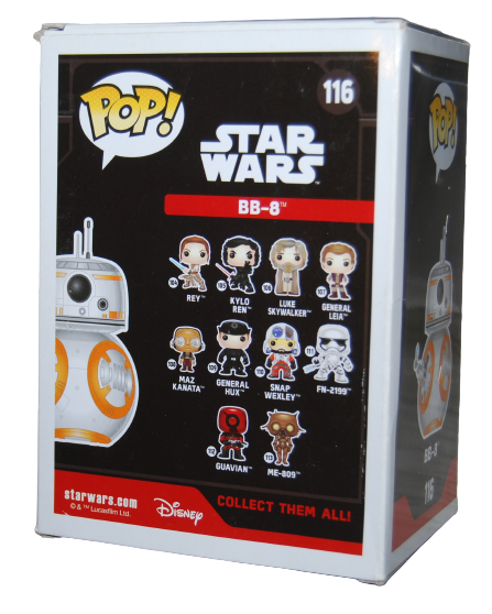 BEN SCHWARTZ signed (STAR WARS) BB-8 Funko Pop #116 BECKETT BAS BH097184