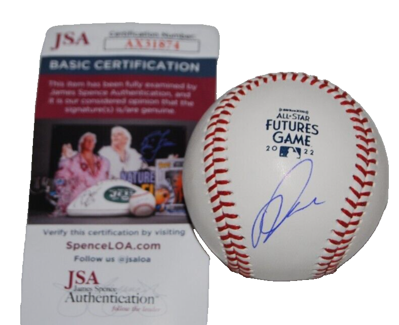 DIEGO CARTAYA signed (2022 FUTURES GAME) Minnesota Twins baseball JSA AX31874
