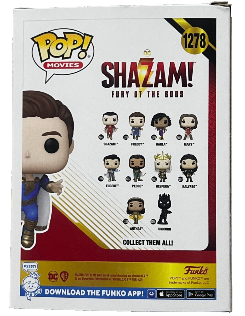 JACK DYLAN GRAZER signed (SHAZAM) Freddy 1278 Funko Pop #541 BECKETT BAS BP59513