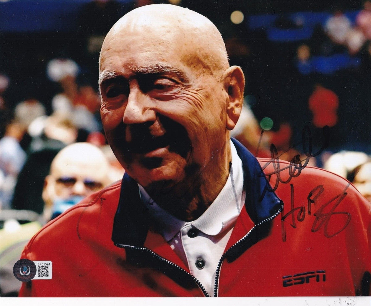 DICK VITALE signed (ESPN NCAA COLLEGE) basketball 8X10 photo BECKETT BF81394
