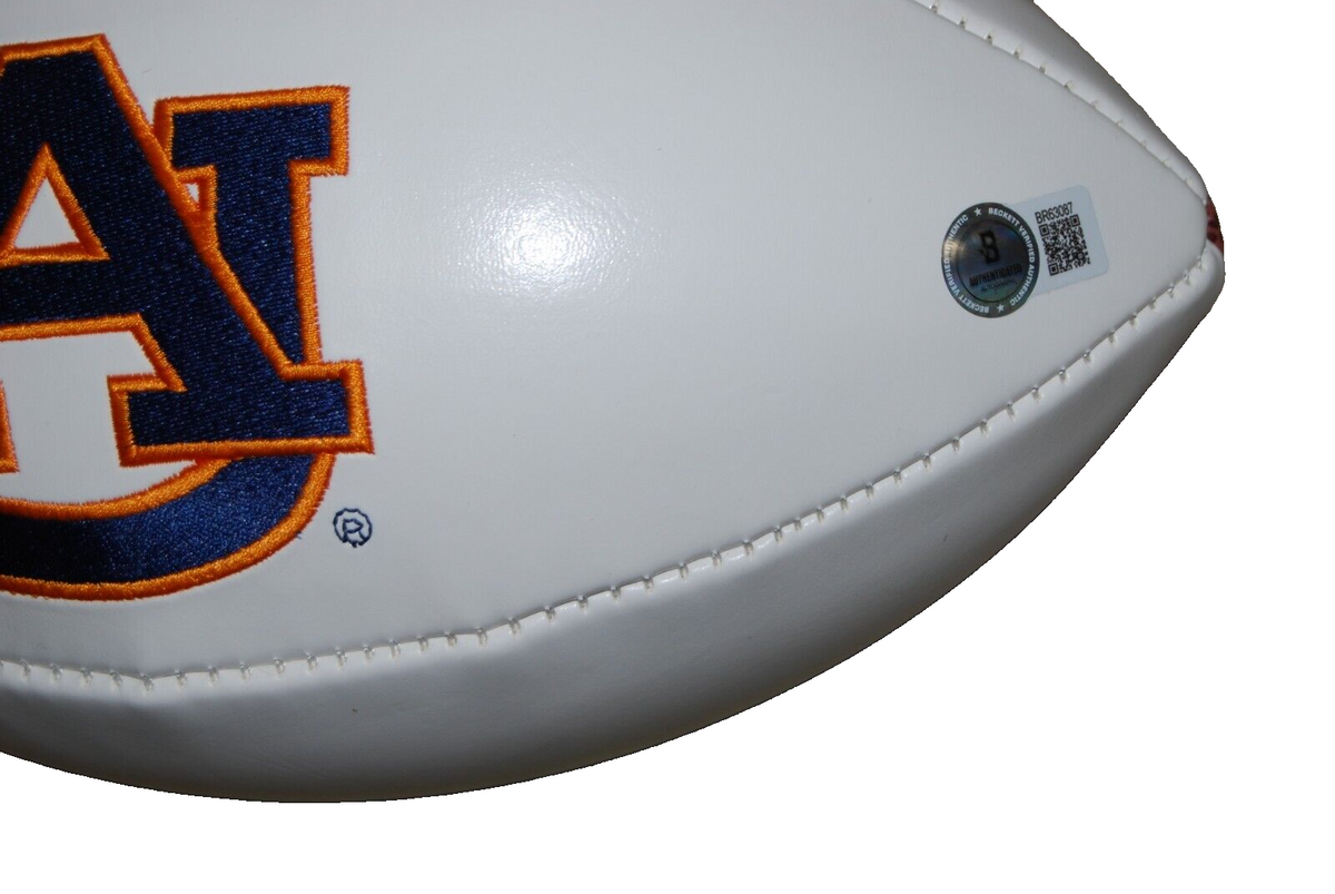 TRACY ROCKER signed (AUBURN TIGERS) college LOGO football BECKETT BAS BR63087