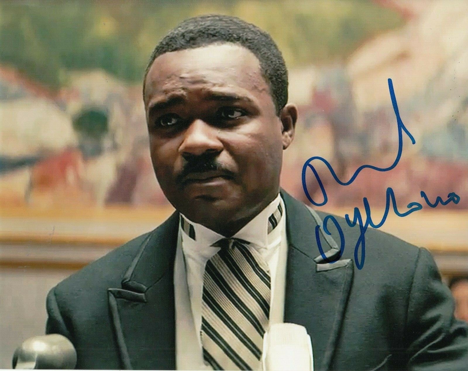 DAVID OYELOWO signed (SELMA) MOVIE 8X10 photo *Dr Martin Luther King* W/COA #5