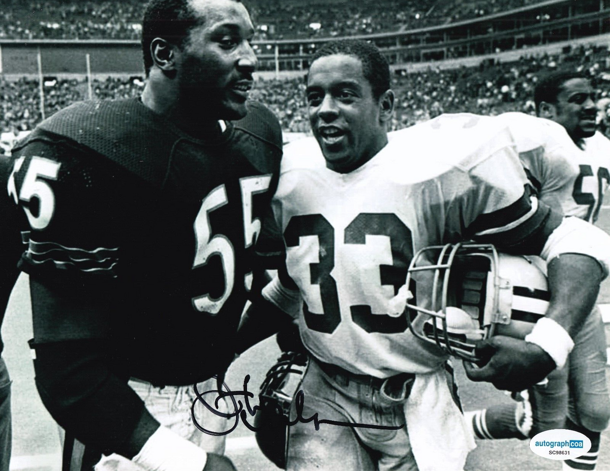 OTIS WILSON signed (CHICAGO BEARS) football SBXX Champ 8X10 photo ACOA SC98631