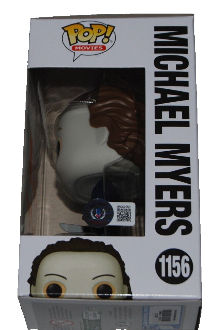 NICK CASTLE signed (HALLOWEEN Michael Myers Funko pop #1156 BECKETT BAS 1W002750