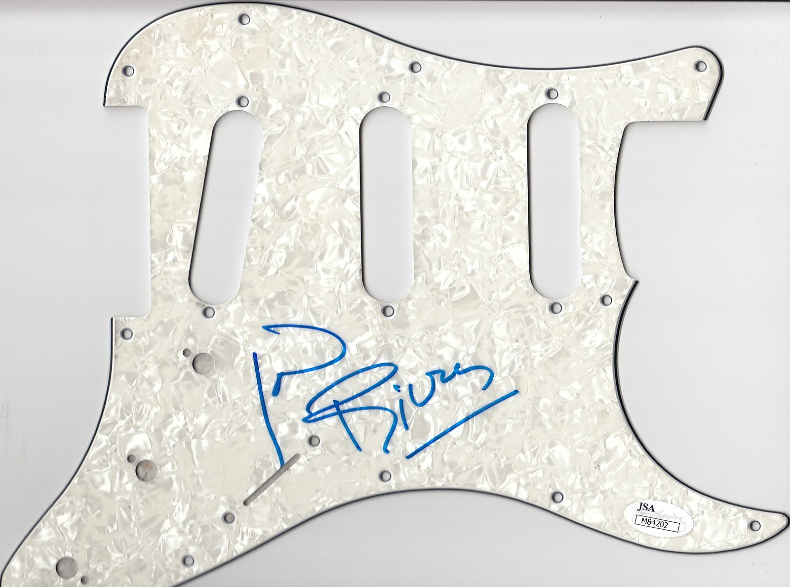 JOAN RIVERS signed (ELECTRIC PICK GUARD) GUITAR *FASHION POLICE* JSA AUTHENTIC