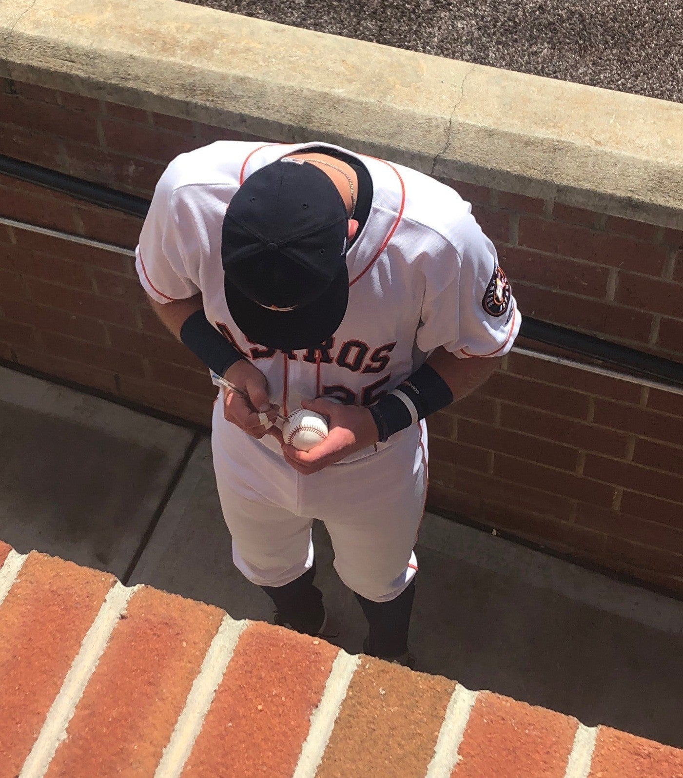 SETH BEER signed OML Major League baseball (HOUSTON ASTROS) *PROOF* W/COA