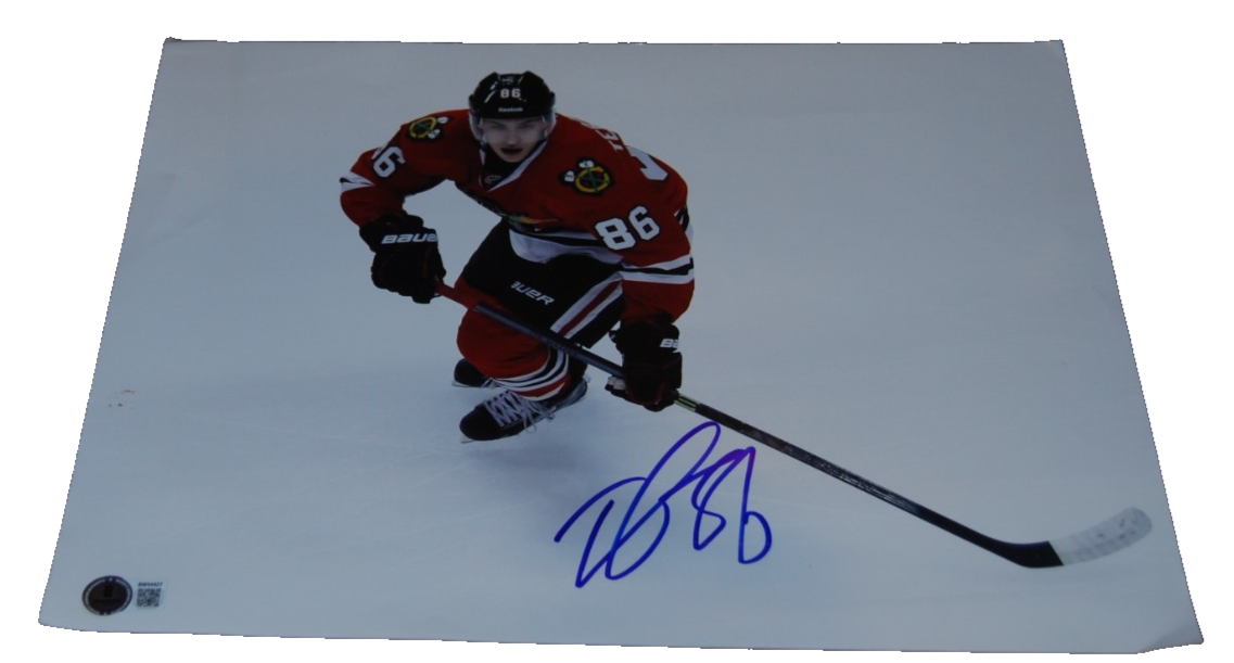 TEUVO TERAVAINEN signed (CHICAGO BLACKHAWKS) 11X14 photo BECKETT BAS BW54427