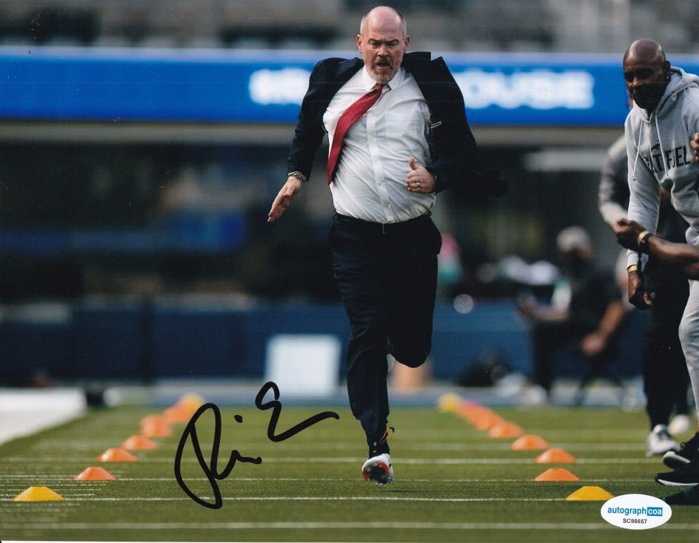 RICH EISEN signed (NFL NETWORK) football autographed 8X10 photo ACOA SC98657