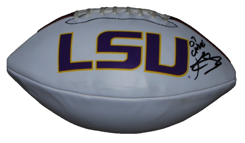 KELVIN SHEPPARD signed (LSU TIGERS) logo signature football BECKETT BW07989