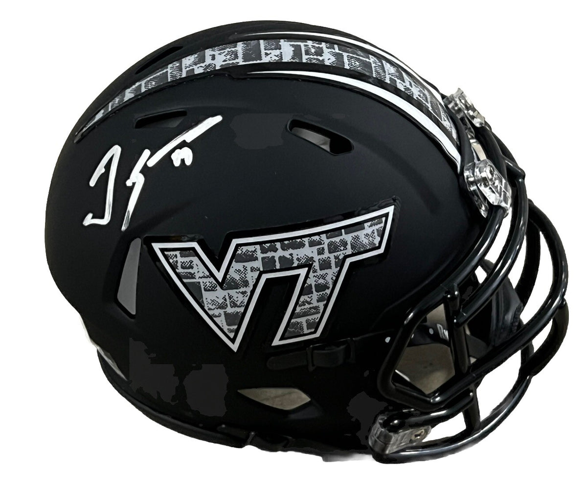 TREMAINE EDMUNDS signed (Virginia Tech) mini football helmet BECKETT BP59105