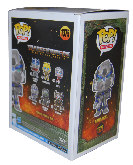 PETE DAVIDSON signed (TRANSFORMERS) Mirage #1375 Funko Pop PSA/DNA AN61450