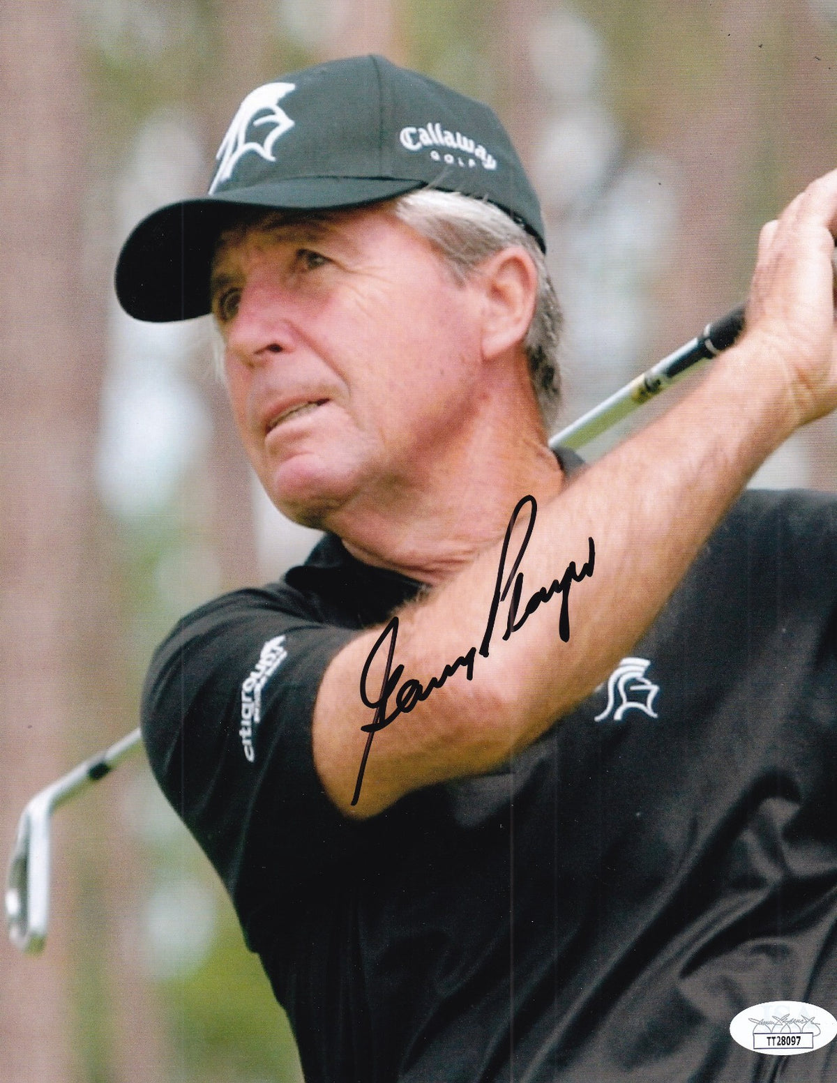 GARY PLAYER signed (PGA GOLF) autographed Masters legend 8X10 photo JSA TT28097