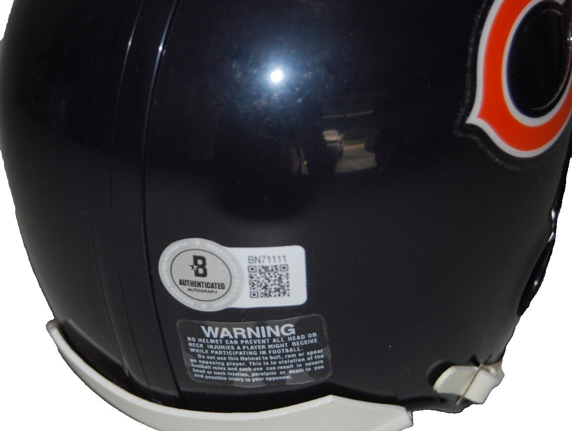 ROME ODUNZE signed (CHICAGO BEARS) mini football helmet BECKETT BAS BN7111