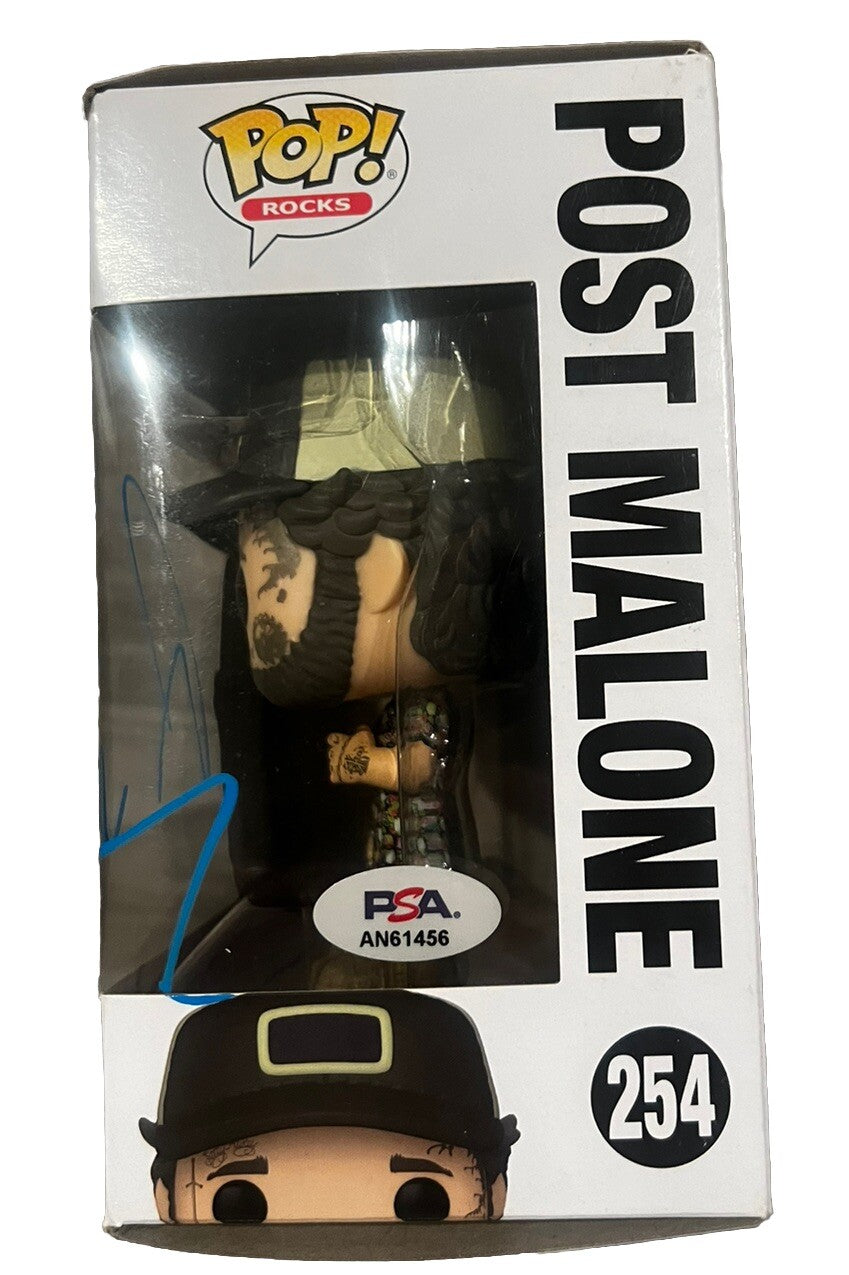 Post Malone signed (Pop Rocks) #254 Funko Pop PSA/DNA AN61456