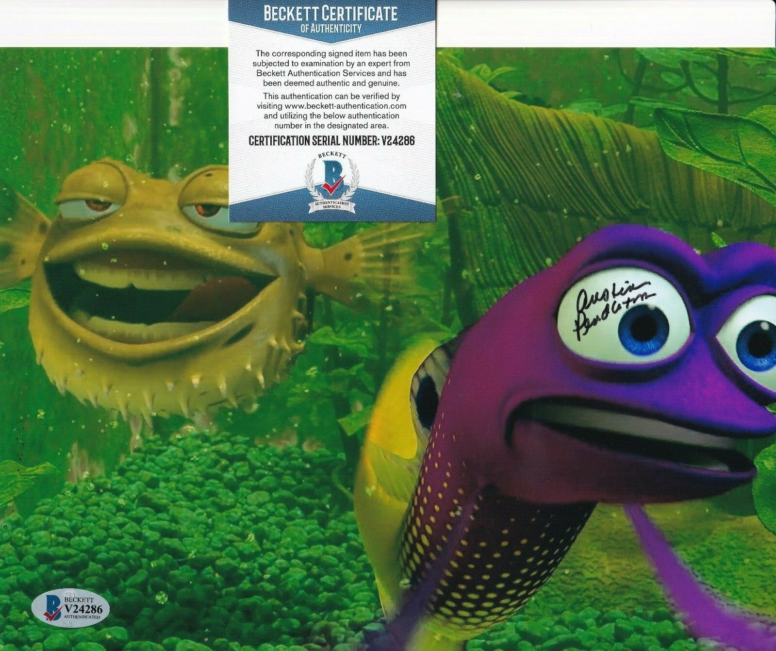 AUSTIN PENDLETON signed (FINDING NEMO) Gurgle Movie 8X10 photo BECKETT V24286