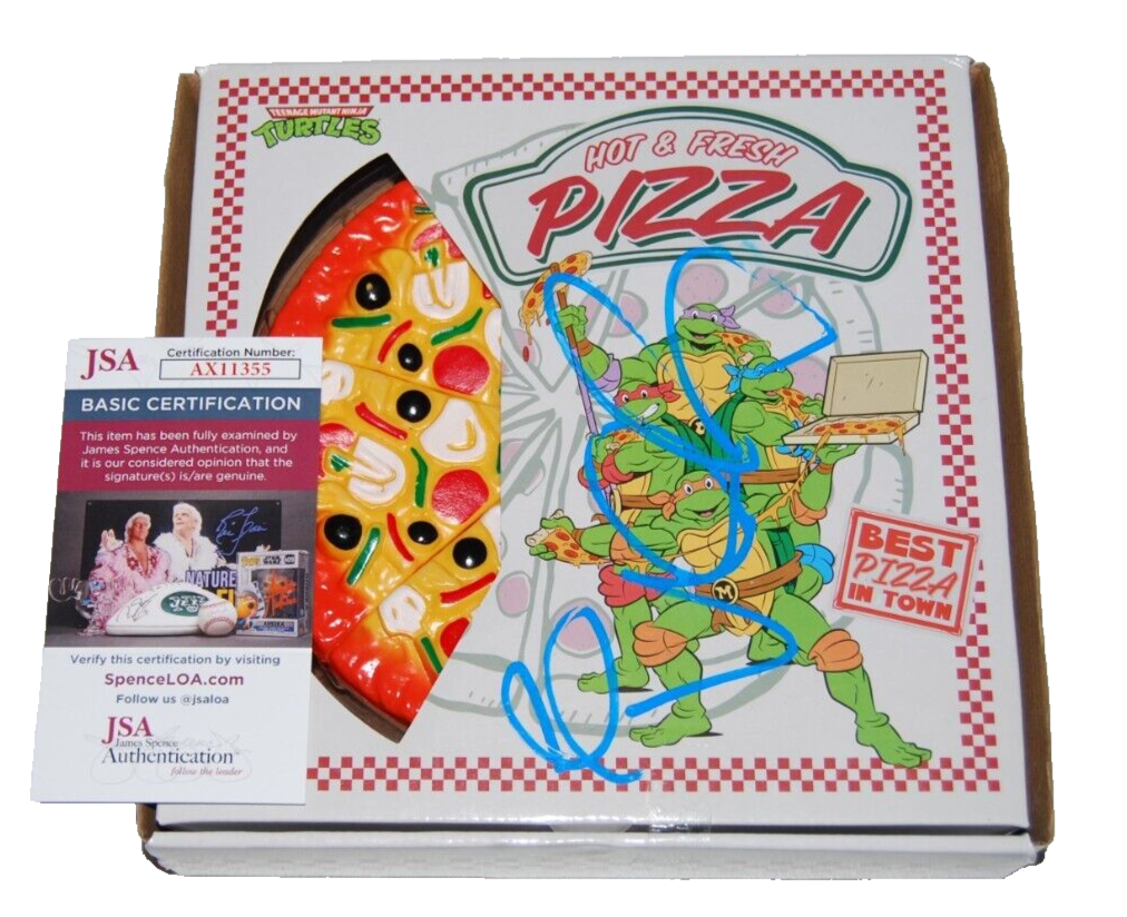 VANILLA ICE signed (TEENAGE MUTANT NINJA TURTLES) Pizza toy box JSA AX11355