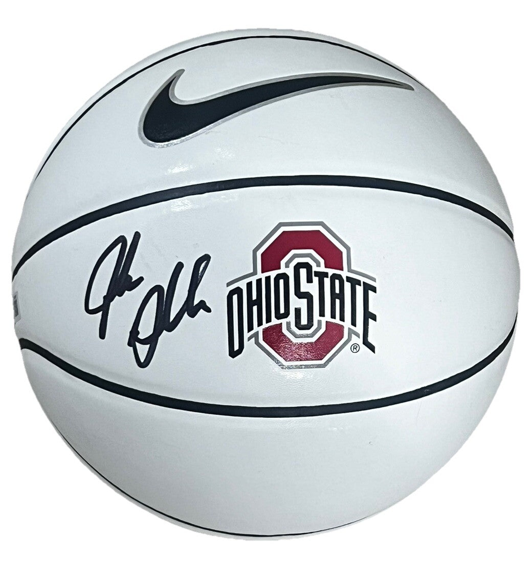 JAKE DIEBLER signed (Ohio State Buckeyes) F/S LOGO basketball BECKETT BP89815