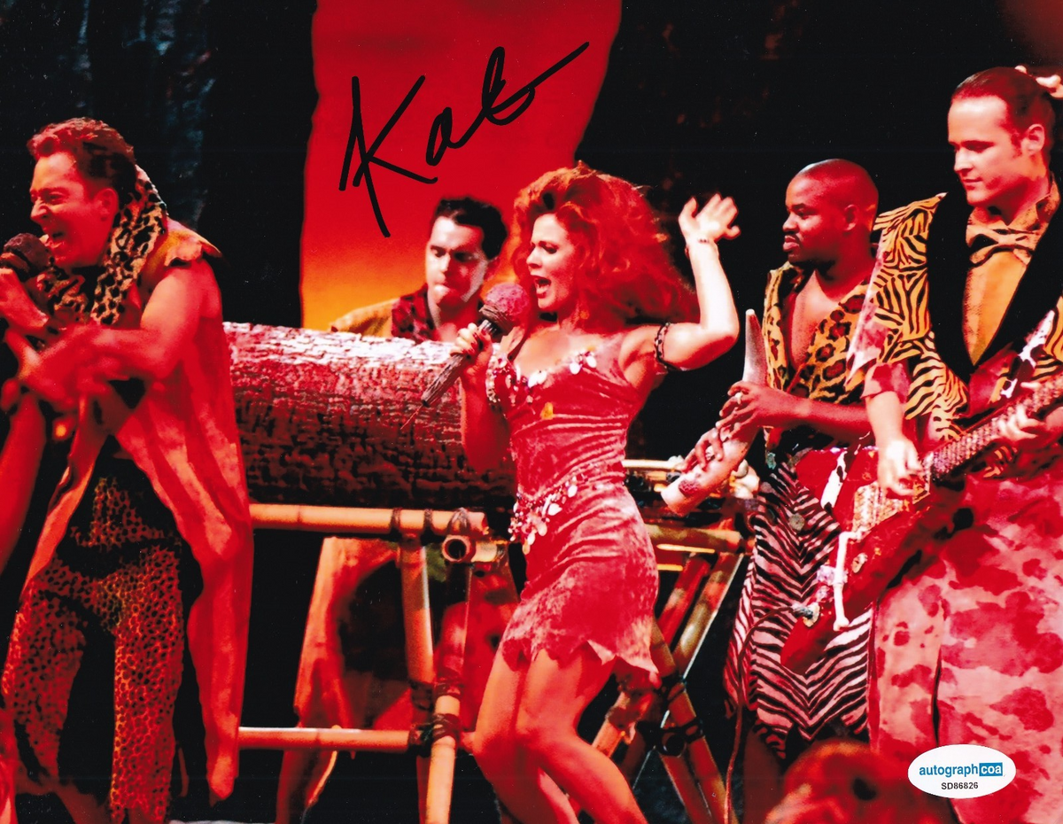 KATE PIERSON signed (THE B-52s) The Flinstones Music 8X10 photo ACOA SD86826