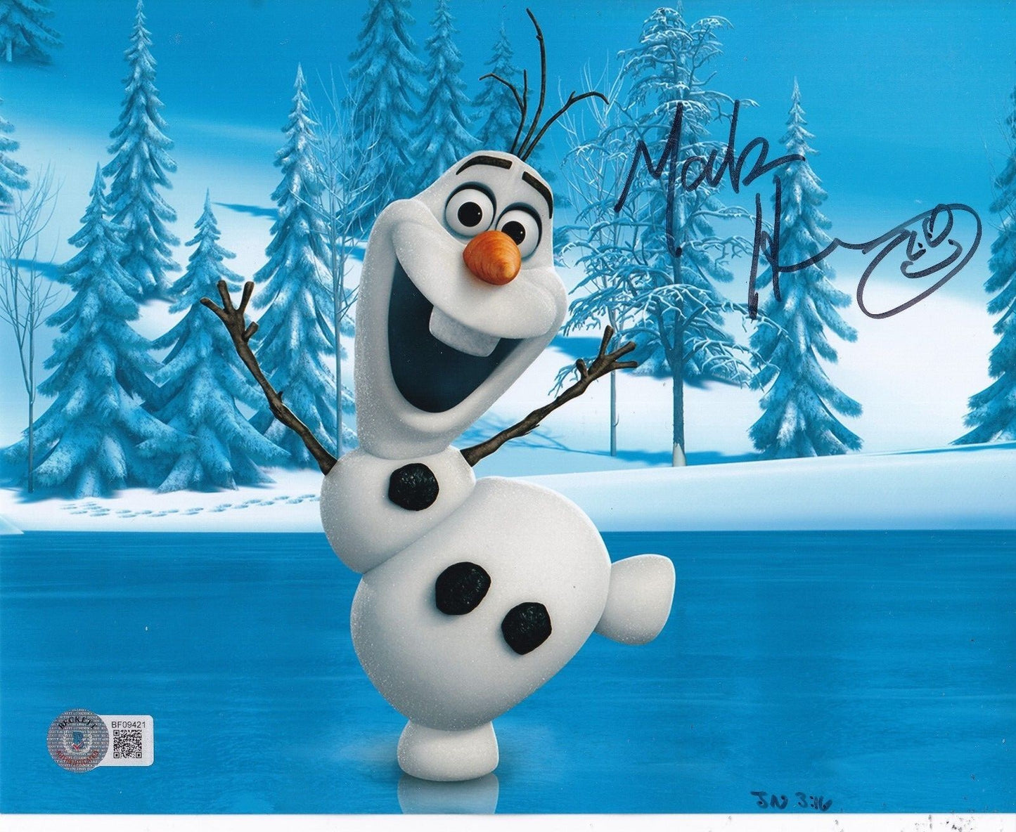 MARK HENN signed (FROZEN) DISNEY ANIMATOR Movie 8X10 photo BECKETT BAS BF09421