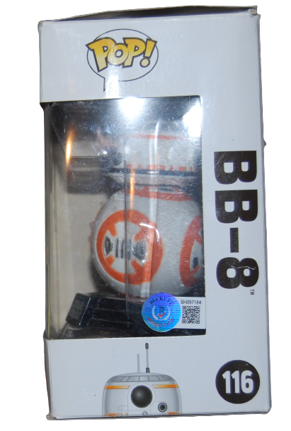 BEN SCHWARTZ signed (STAR WARS) BB-8 Funko Pop #116 BECKETT BAS BH097184
