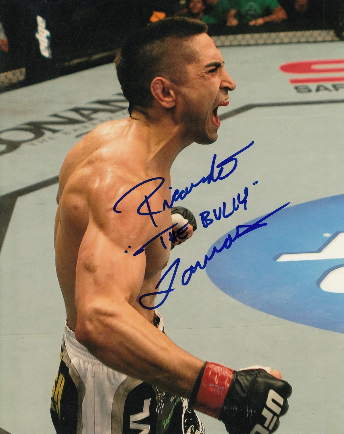 RICARDO *THE BULLY* LAMAS signed (UFC) MMA FIGHTING 8X10 photo W/COA #2