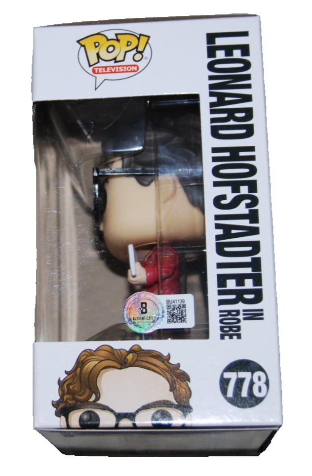 JOHNNY GALECKI signed (BIG BANG THEORY) Leonard #778 Funko Pop #BECKETT BU41139