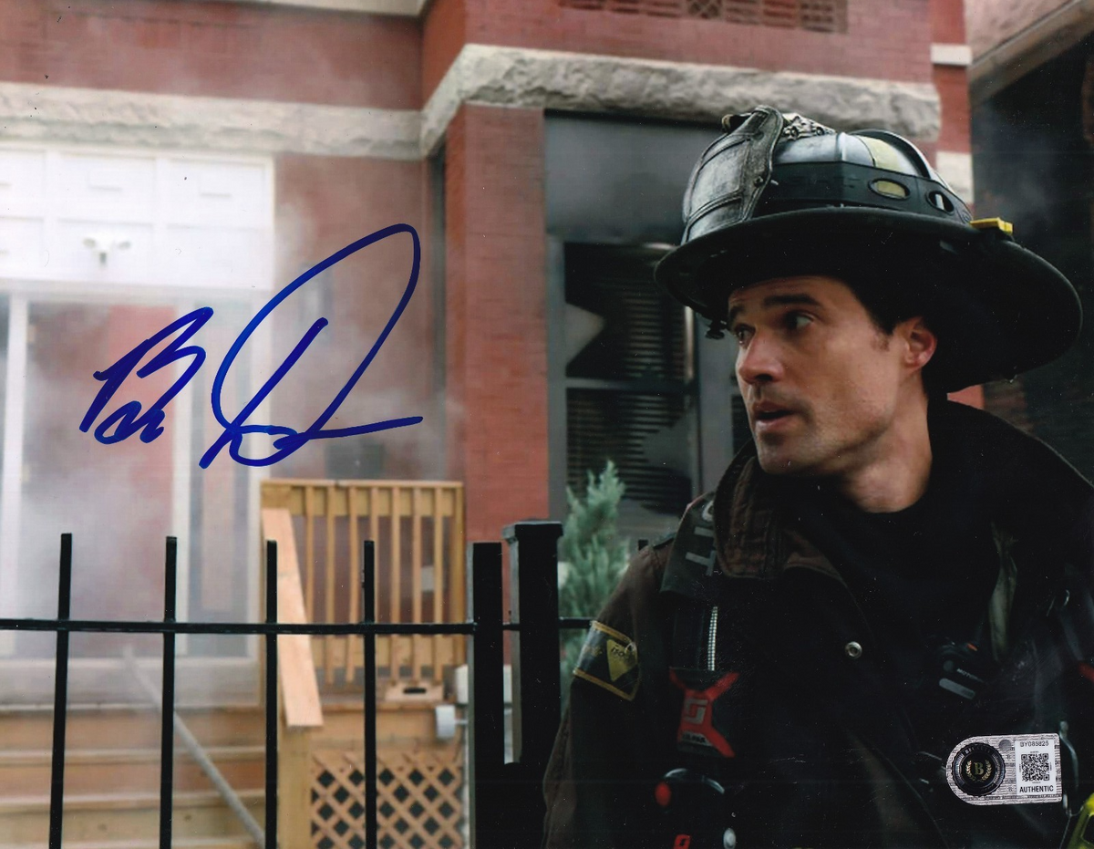 BRETT DALTON signed (CHICAGO FIRE) Jason Pelham 8X10 photo BECKETT BAS BY085825