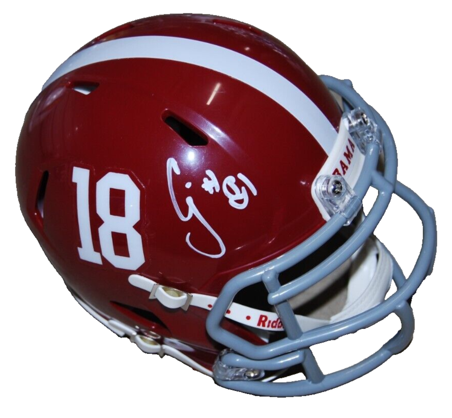 CJ DEPPRE signed (ALABAMA CRIMSON TIDE) mini football helmet BECKETT BAS BR32514