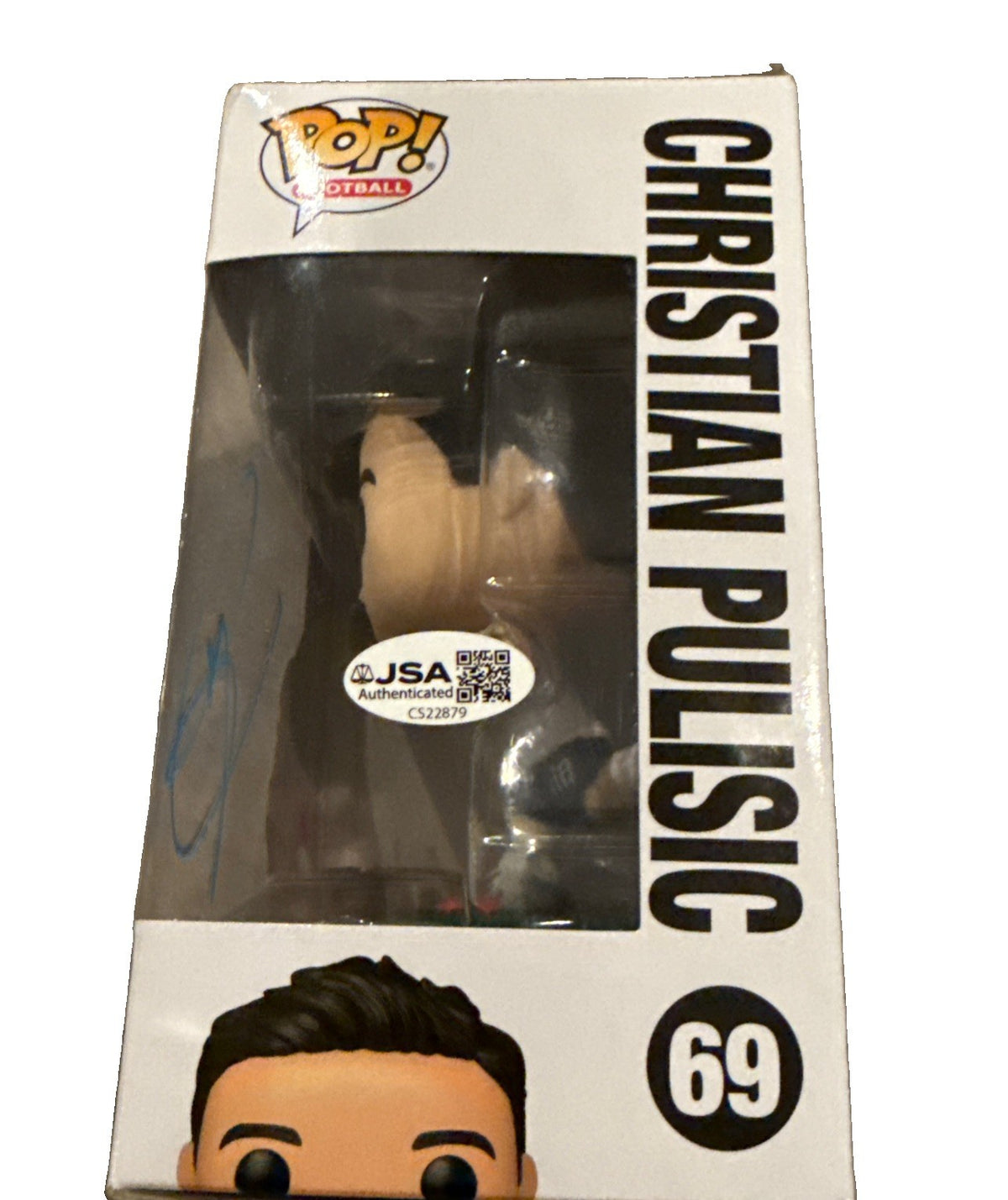 CHRISTIAN PULISIC signed (TEAM USA) Football Soccer Funko Pop #69 JSA CS22879