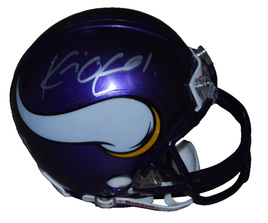 KEVIN O'CONNELL signed (MINNESOTA VIKINGS) mini football helmet BECKETT BW61150