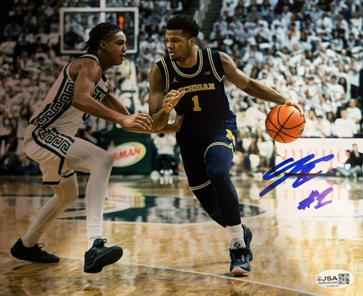 TRENT MCKENNEY singed  (MICHIGAN WOLVERINES) basketball 8X10 photo JSA CL06520